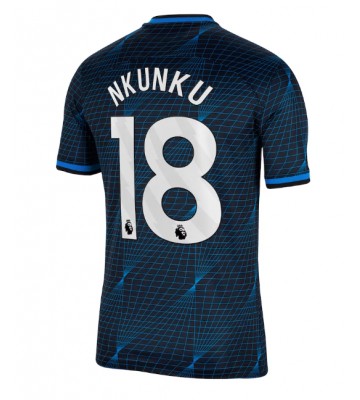 Chelsea Christopher Nkunku #18 Udebanetrøje 2023-24 Kort ærmer